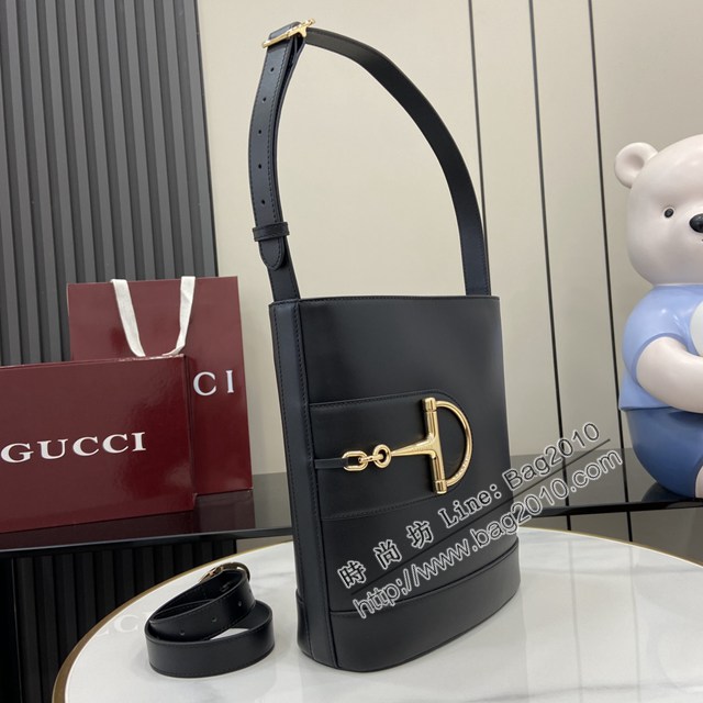 Gucci專櫃古馳2025春夏系列最新款水桶包手提單肩斜挎女包 jh2620型號：833660